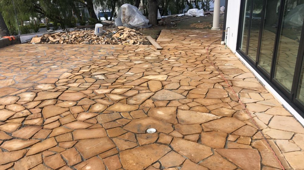 Lake Sherwood Flagstone project