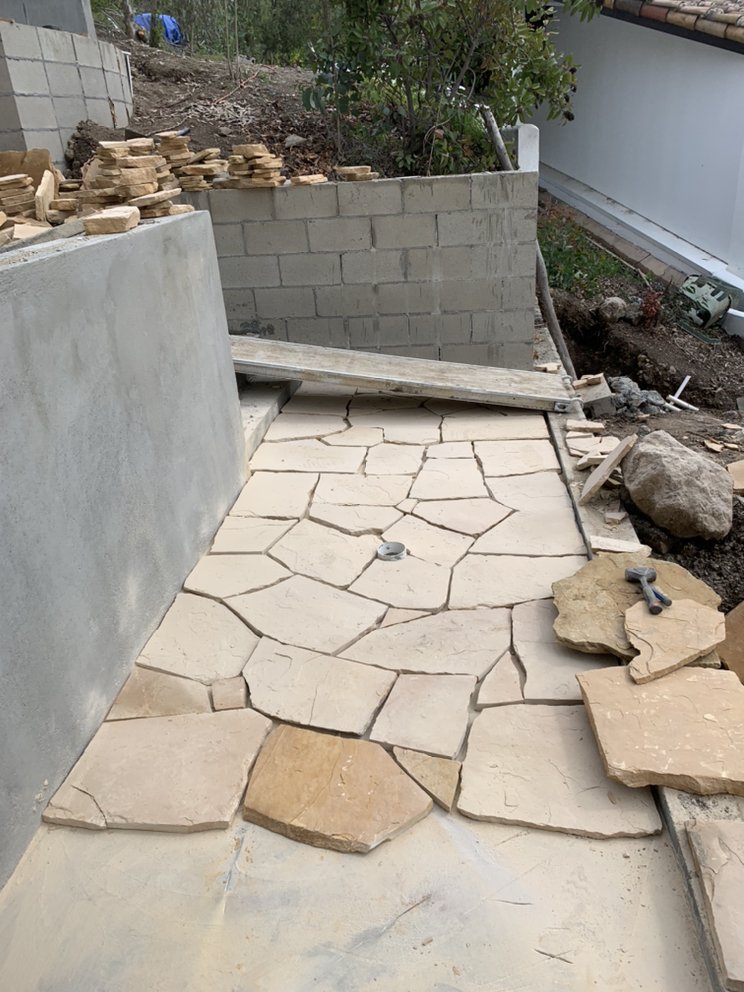Lake Sherwood Flagstone project