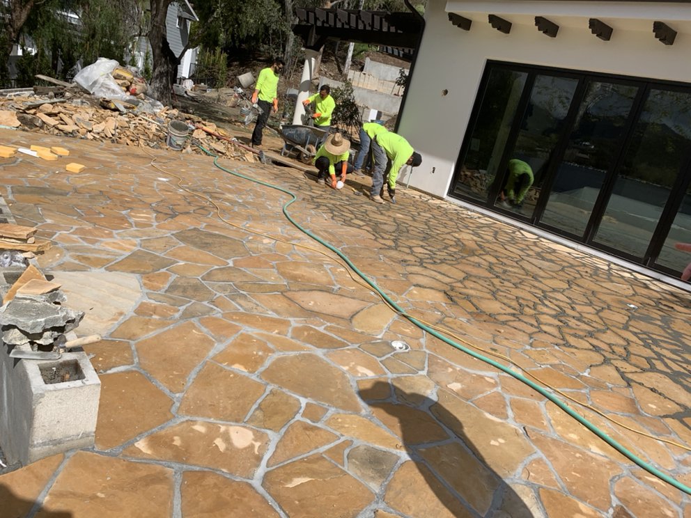 Lake Sherwood Flagstone project