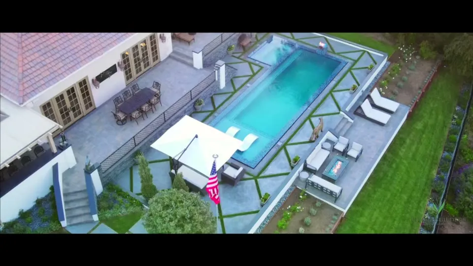 Fire feature and paver terrace in Westlake Village